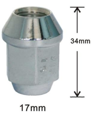 중국 차 합금 바퀴 견과 34mm * 17mm 판매용