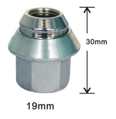 중국 차 합금 바퀴 견과 30mm* 19mm 판매용