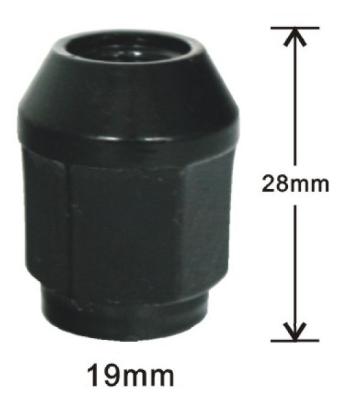 중국 차 합금 바퀴 견과 28mm * 19mm 판매용