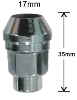 중국 차 합금 바퀴 견과 35mm * 17mm 판매용