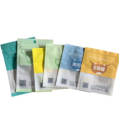 China Security Resealable Matte Plastic Food Packaging Bag With Window for sale