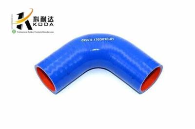 China Truck Silicone Hose KAMAZ 52974-1303010-01 90 Degree Elbow Hose For НЕФАЗ NEFAZ 52974130301001 for sale