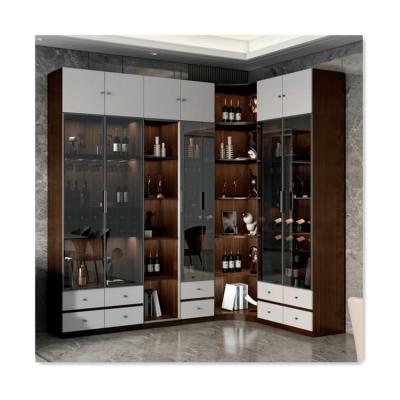 China Durable Display Cabinet For Living Room Wine Cabinet Free Combination Corner Storage Cabinet for sale