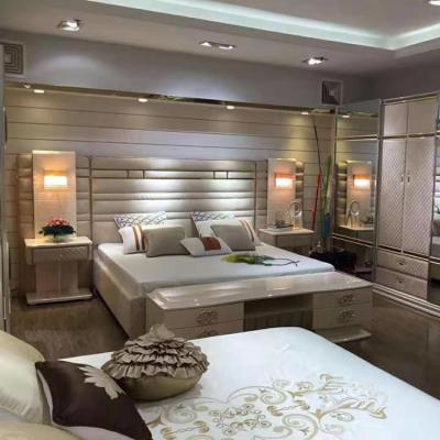 China Bookcase headboard hot sale design bedroom suit home furniture luxury bedroom furniture for sale for sale