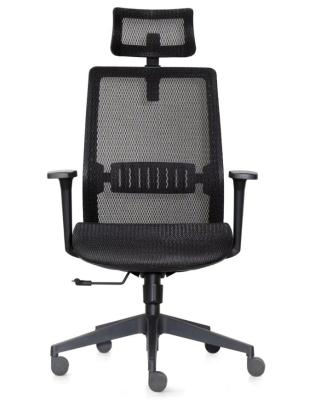 China (Height)Adjustable Ergonomic Armrest Lifting Locking Comfortable Staff Computer Mesh Fabric Office Chair for sale