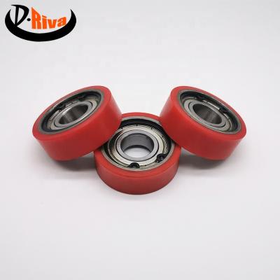 China Industrial PU Roller Polyurethane PU Coated Roller Bearing Roller 6x25x10 for sale