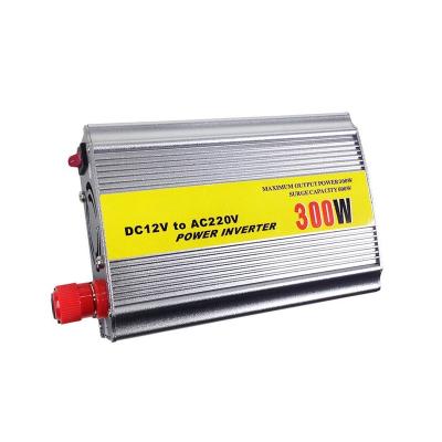 China Portable Shell Hots Aluminum Sales Modified Sine Wave DC 12V According To AC 220V 300w Car Power Inverter Vehicle Mounted Supplier for sale