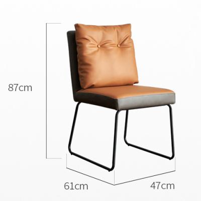 China Restaurant Adjustable Design Modern Leather Dining Chair (Other) for sale