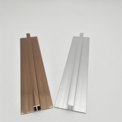 China Modern Internal Aluminum I Shaped Wall Panel Strip Aluminum Tile Trim for sale