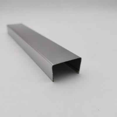 China Wall Tile Decoration Top Decorative U-shape 201&304 Stainless Steel Tile Trim for sale