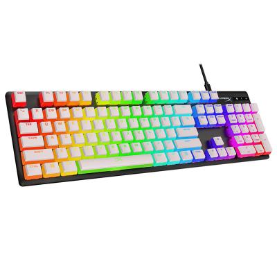 China Hyperx Pudding Mechanical Keycaps Black Translucent Frosted White 104 Keys Pudding Gaming Keycaps For Keyboard for sale