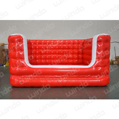 China DWF Double Wall Cloth Or PVC General Dance Party Gym Inflatable Artistic Sponge Foam Logs Hole Air Shaft 3x3x2m PVC General Fitness Gymnasics Equipment Air Well With Blower for sale