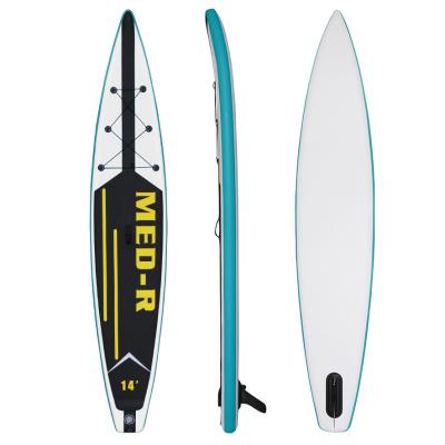 China 420x70x15cm Double Layer Factory Unisex Water Sports Surfboard Race Traveling Inflatable SUP Stand Up Paddle Board for sale