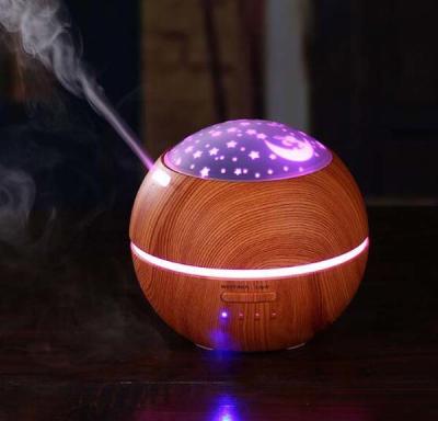 China Essential Oil Diffuser 150ML Shadow Wood Grain  Ultrasonic Aroma Diffuser Humidifier for sale