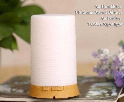 China Essential Oil Diffuser 100ml Cool Mist Aroma Humidifier With 7Color LED Light for sale