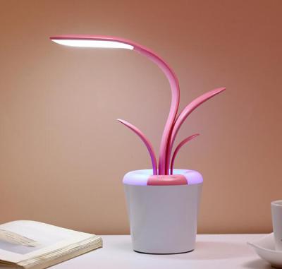 China USB Rechargeable LED Desk Eye-protecting Kaffir Lily Reading Lamp For Children for sale