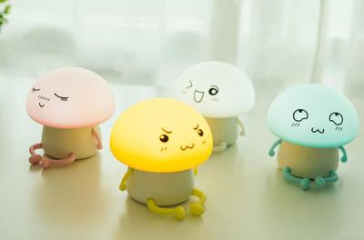 China USB Mushroom Bedside Silicone Night Lamp LED Silicone Night Light for Baby Kids Children for sale