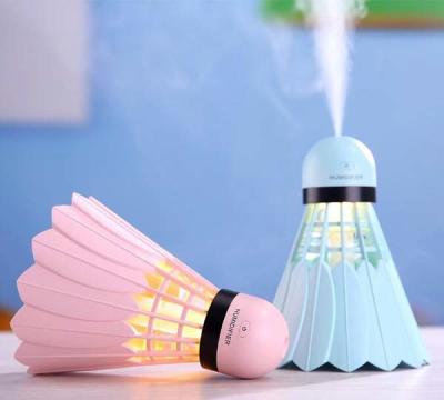 China Portable Cool Mist Mini Badminton Humidifier 240ML USB  Badminton Car Humidifier for sale