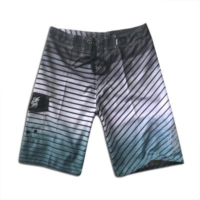 China Plus Size Men's Quick Dry Swim Trunks Swim Shorts With Mesh Lining Funny Striped Swimwear Swim Trunks for sale