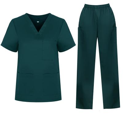 China Wholesale Custom Hospital Scrubs Uniform Sets With Private Label Medical Uniform Nurse Scrubs Scrub Suit Uniform for sale