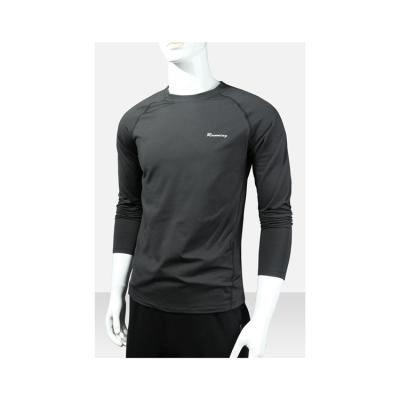 China Fashion Breathable Round Neck Men's Latest Custom Black Cut Out Long Sleeve Top Casual T-Shirt for sale