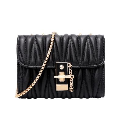 China High Quality 2021 Fashion Small Square Handbags Women Mini Chain Bags PU Leather Shoulder Bag for sale