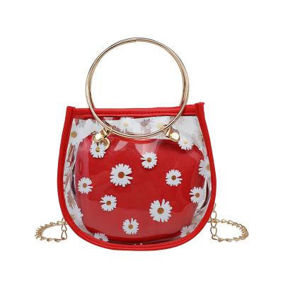 China 2021 autumn new transparent female trend high quality shoulder bag shoulder messenger chain female bag for sale