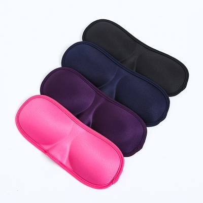 China Luxury Black Nourishing 3D Contoured Cup Sleeping Eye Mask Soft Comfortable Soft Edged Block Out Of Light For Women Men Eye Cover for sale