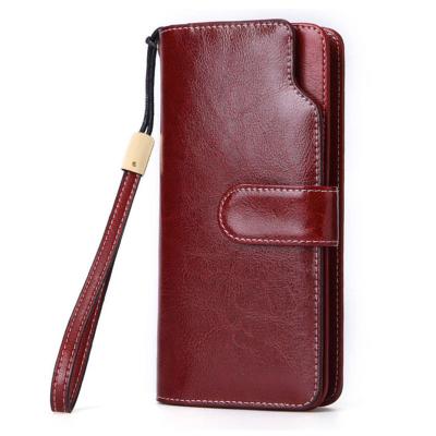 China New Hot Original Durable RFID Real Genuine Leather Cheap High Quality Logo Man Leather Wallet Passport Nice Custom Cover for sale