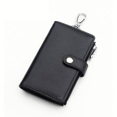 China Fashional Style Hot High Quality Real Cow Skin OEM Free Custom Key Wallet Woman Key Wallet Leather for sale