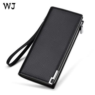 China High Quality Leather Clutch Bag Wallet With Pocket Phone Case For Mobile Phone Free Logo Customize Service for sale