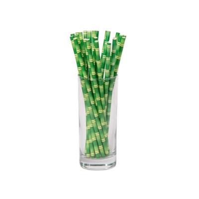 China Chinese Supplier Biodegradable Customized Disposable Biodegradable Paper Straws Long Paper Cold Drink Straws for sale