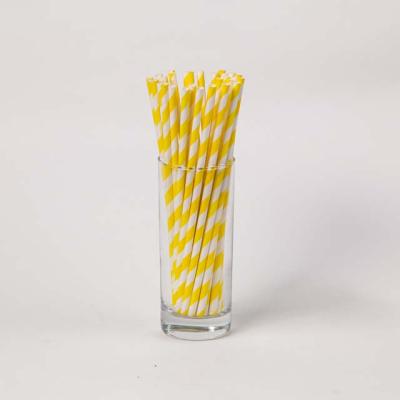 China Factory Price Tropical Hot Sale High Quality Halloween Restaurant Party Straws Striped Paper Straws for sale