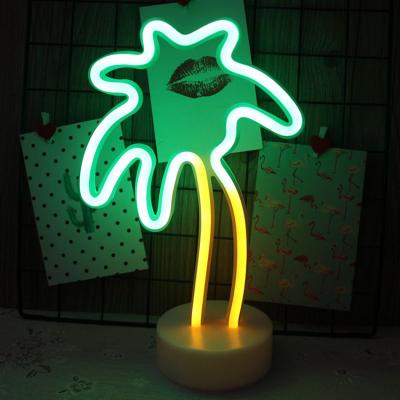 China Office Color Usb Variable Charge Waterproof Led Coconut Tree Flexible Neon Flexible Light Sign for sale