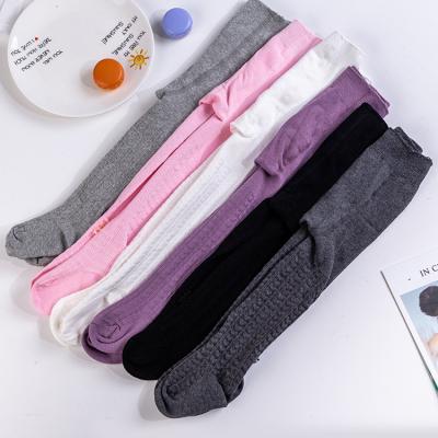 China Anti-slip netting autumn cotton spring and candy color kids breathable anti-static pantyhose sheer baby socks for sale