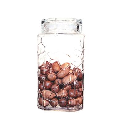 China Sustainable Wholesale Food Spice Plant Nut Glass Bottled Storage Seasoning Jar for sale