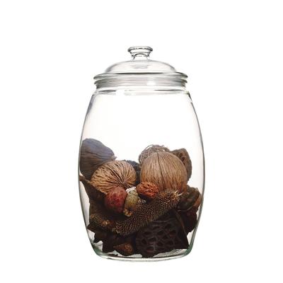 China Viable Chinese Manufacturer Multifunctional Glass Storage Jar With Lid Glass Coffee Sugar Kitchen Food Storage Jar Tea for sale