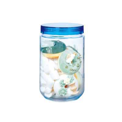 China Wholesale 1000/1550/2050ml Viable Clear Maker Storage Glass Jar With Screw Lid Mason Jar Sealed Food Candy Container for sale