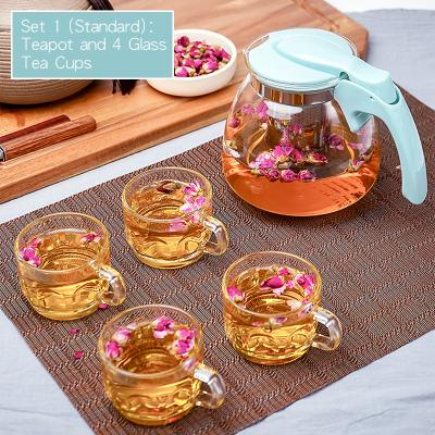 China 900ml custom coffee stickers home office restaurant hotel office glass pot tea maker with stainless steel filter for sale