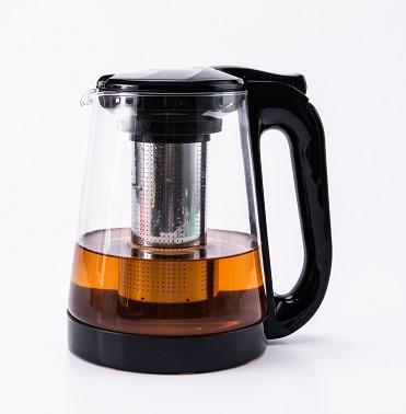 China Customized Viable Large Capacity 2000ml Capacity Teapots Colorful Cheap Glass Teapot With Infuser for sale