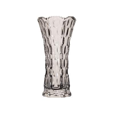 China High Quality Decorative Hot Selling Homel Multi-pattern Shape Glass Vase Traditional Transparent Tabletop Bottle Glass Vase Decoration for sale