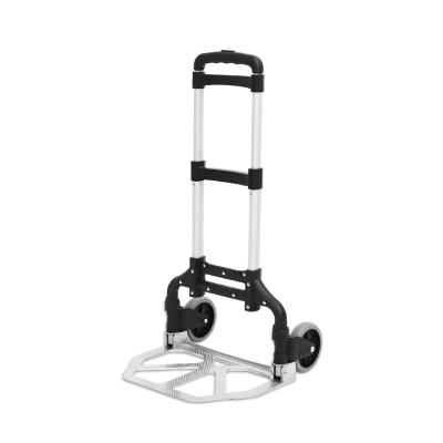 China Tools 60kg 2 Wheeled Aluminum Trolley Foldable Hand Trolley Cart for sale