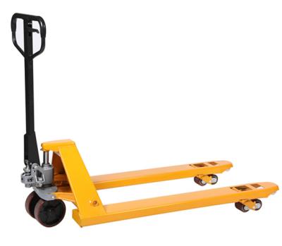 China Manual Pallet Jack Hydraulic Pump AC Pallet Truck 6600lbs 3000kg Manual Forklift 54/150mm for sale