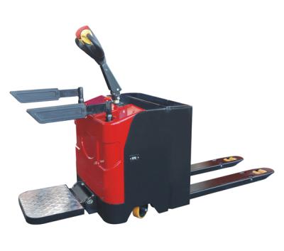 China Building Material Shops 2000KG Full Electric Pallet Truck Hand Forklift 3T Electric Full Driving Pallet Truck 4400lbs Pallet Jack for sale