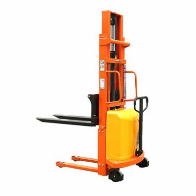 China Building Material Shops 1000KG Semi-Electric Pallet Stacker Hand Forklifts 2000KG Lifting Truck 2m 3m 3.5m for sale