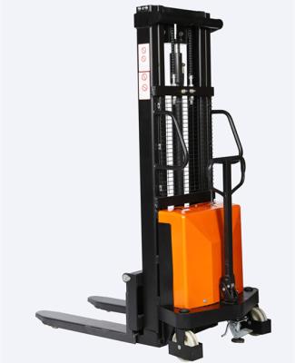 China Building Material Shops Semi-Electric Hand Forklift 1500KG Pallet Stacker Stacker With Factory Price for sale