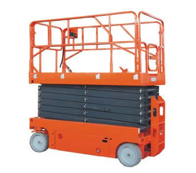 China Building Material Shops 6m 8m 10m 12m Mobile Scissor Lift Self Propelled Aerial Work Platform Scissor Lift for sale