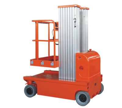 China Building Material Stores Electric AluminumTelescopic Lift Aerial Work Platform for sale