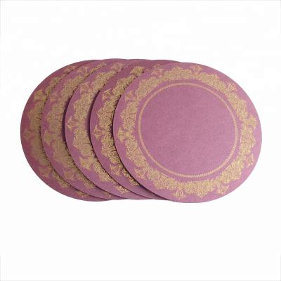 China food & Cake Round MDF Cake Drum With Printing Cake Boards Wooden Cake Board for sale