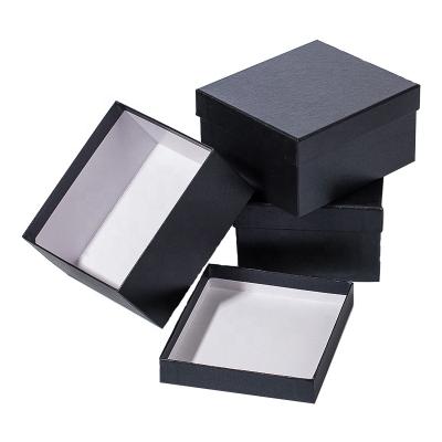 China New Recyclable E Groove Black Cake Box With Top And Bottom Style For Heavy Cake Packaging Box for sale